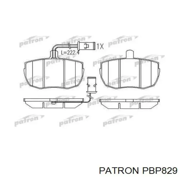 Передние тормозные колодки PBP829 Patron