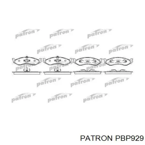 Передние тормозные колодки PBP929 Patron