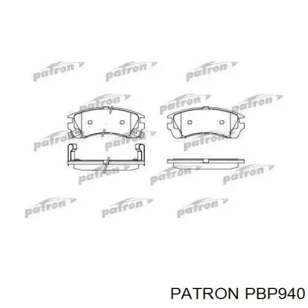 Передние тормозные колодки PBP940 Patron