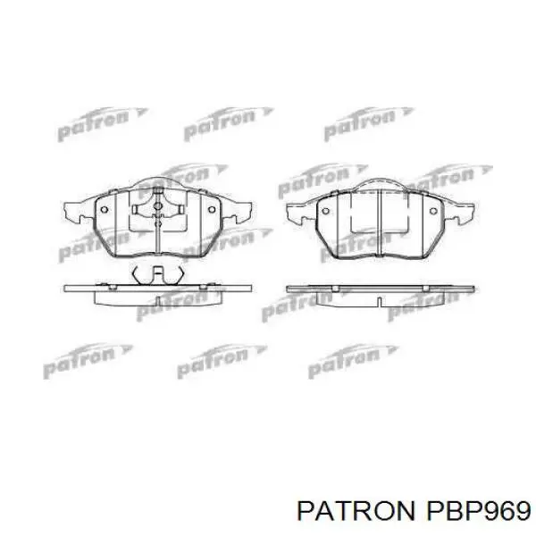 PBP969 Patron колодки тормозные передние дисковые