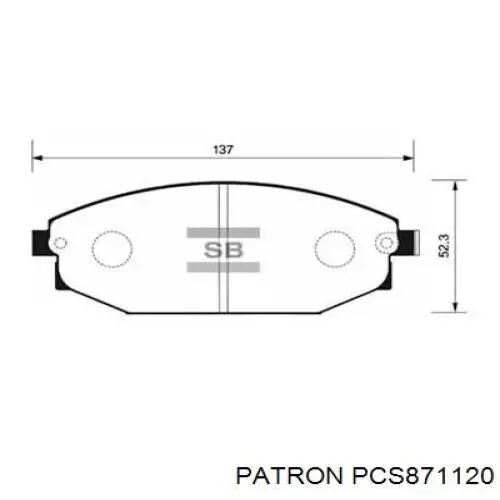 Передняя пружина PCS871120 Patron