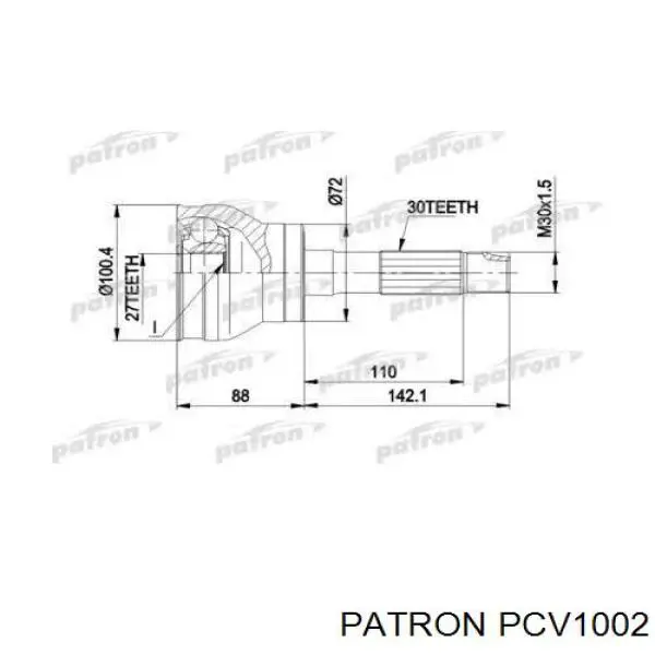 Полуось (привод) передняя Starline 2821610 цена, от 96.67 USD