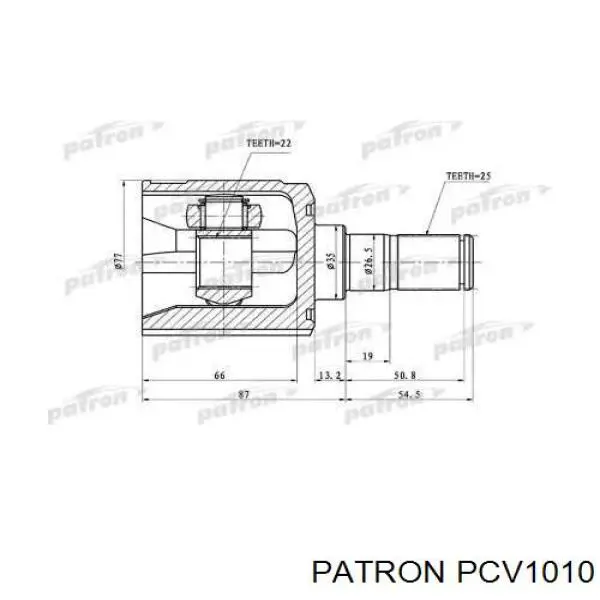 ШРУС наружный передний PCV1010 Patron