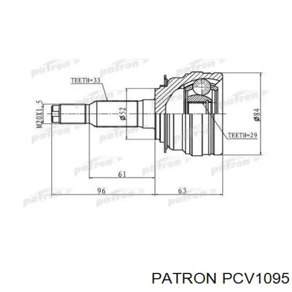 ШРУС наружный передний 96489840 General Motors