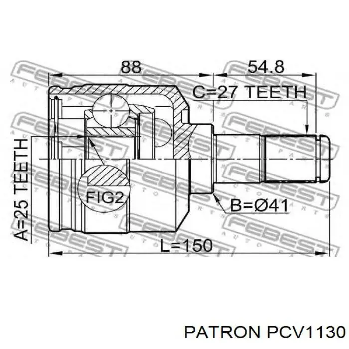 Купить PCV1130 Patron Шрус внутренний левый