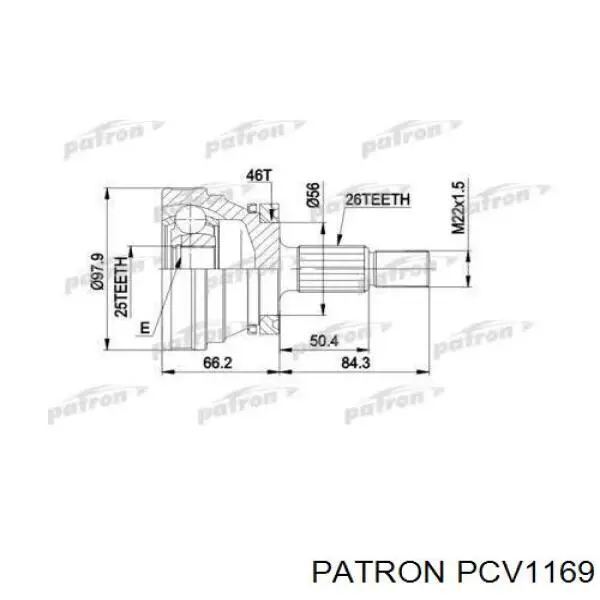 ШРУС наружный передний 64118 Market (OEM)