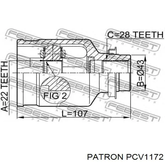 Шарнир привода внутренний GSP 627004 цена, от 30.11 USD