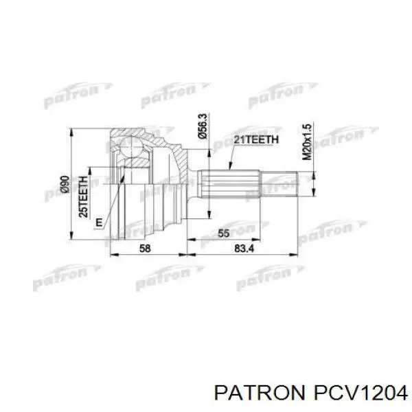 Правая полуось 7701351480 Renault (RVI)