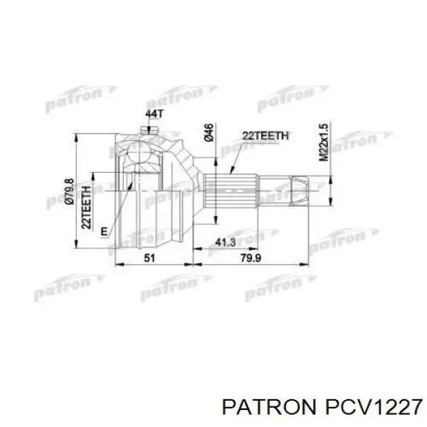 ШРУС наружный передний 75839S Ruville