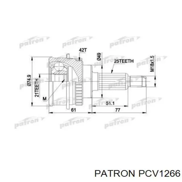 ШРУС наружный передний BB5914 Posterparts