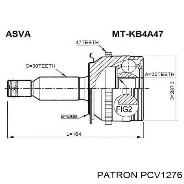 BCJ1566 Borg&beck Наружная граната