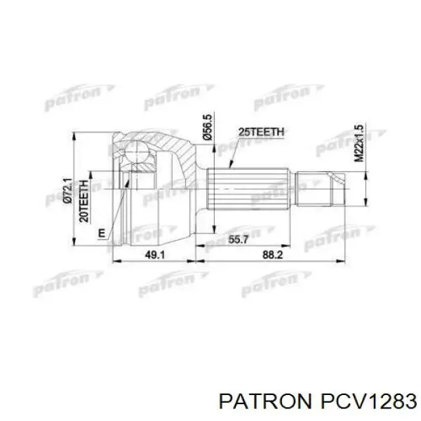 ШРУС наружный передний PCV1283 Patron