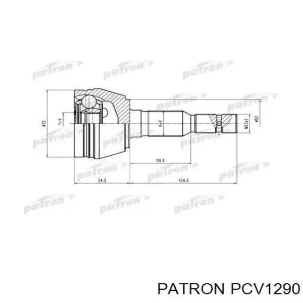 ШРУС наружный передний PCV1290 Patron