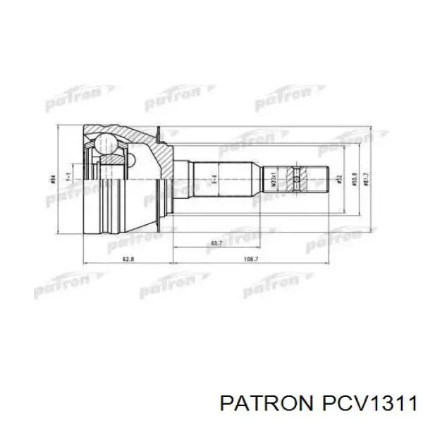 PCV1311 Patron шрус наружный передний