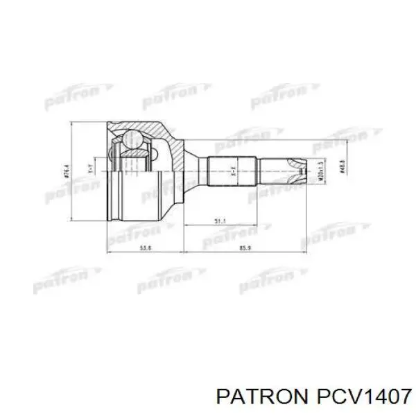 ШРУС наружный передний левый PCV1407 Patron