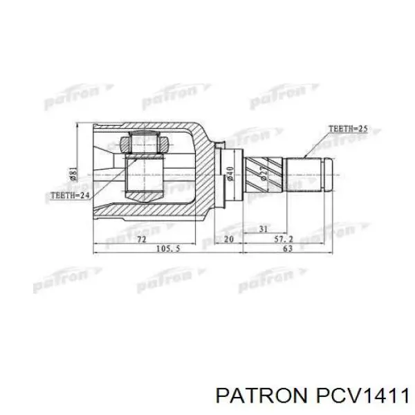 Купить 39101AV315 Nissan/Infiniti Привод в сборе левый