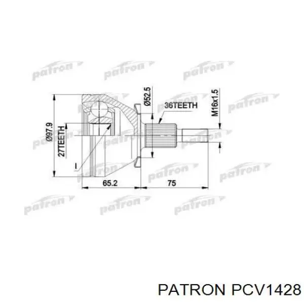PCV1428 Patron шрус наружный передний