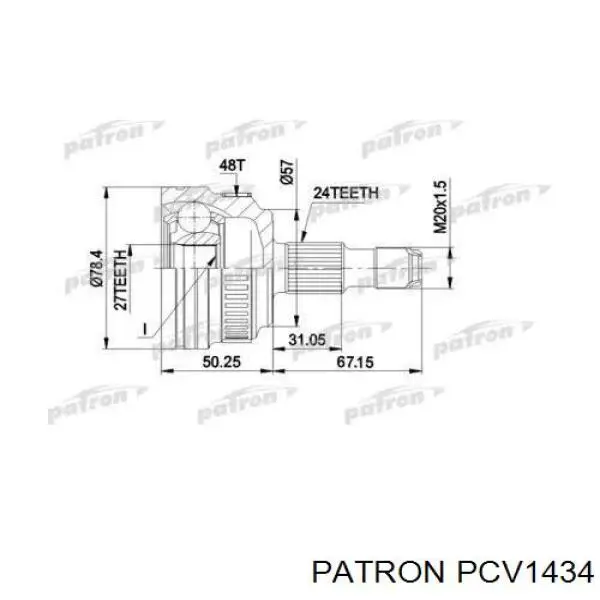 ШРУС наружный передний KME442 LPR