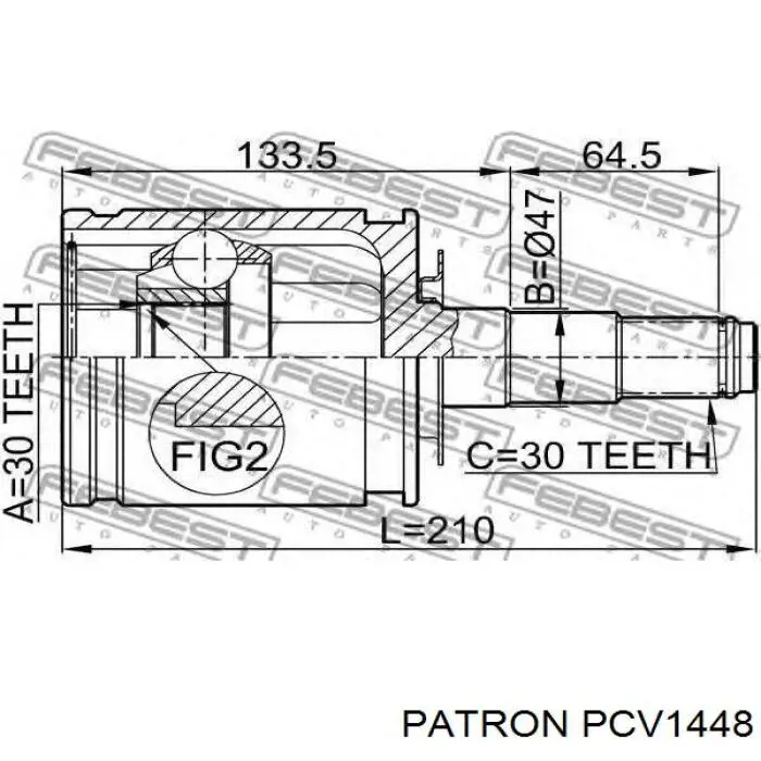 ШРУС внутренний MRB22405 MarkBest