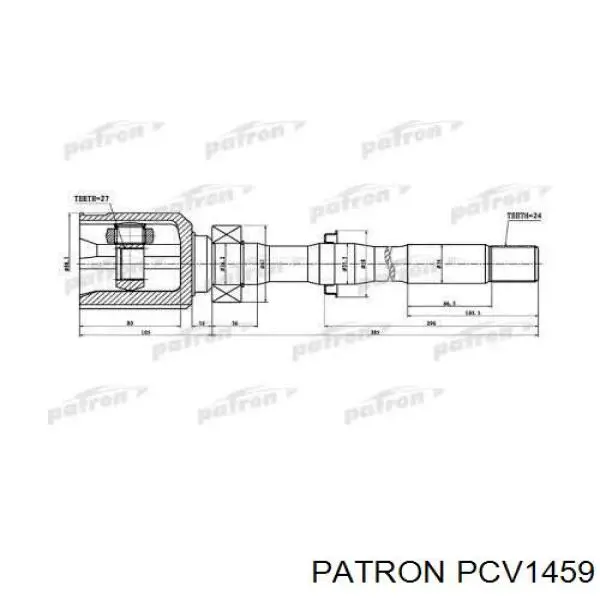 ШРУС внутренний передний правый PCV1459 Patron