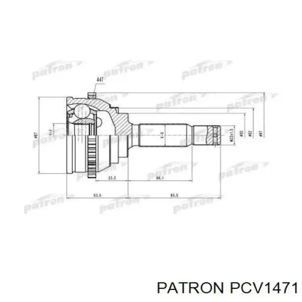 ШРУС наружный передний PCV1471 Patron