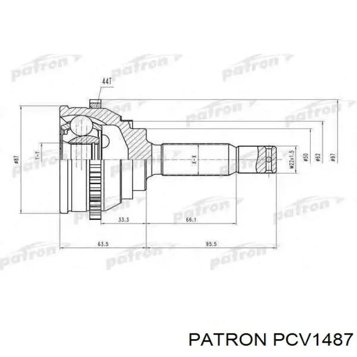 ШРУС наружный передний VKJC8430 SKF