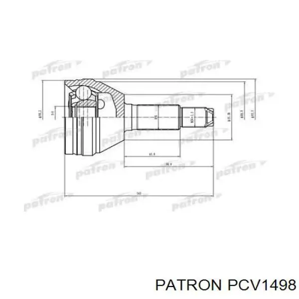 ШРУС наружный передний PCV1498 Patron