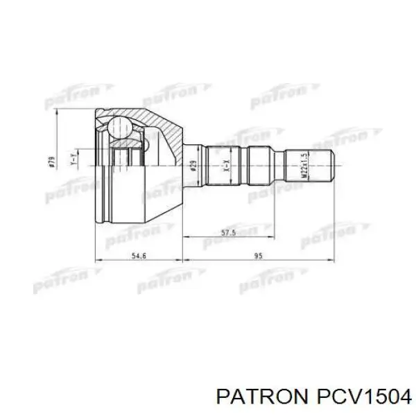 ШРУС наружный передний PCV1504 Patron