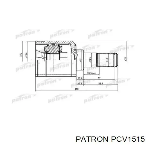 ШРУС внутренний передний PCV1515 Patron