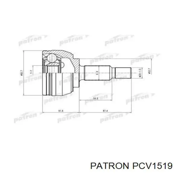 PCV1519 Patron шрус наружный передний