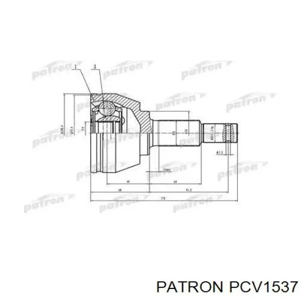 ШРУС наружный передний PCV1537 Patron