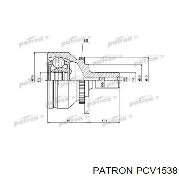 ШРУС наружный передний PCV1538 Patron