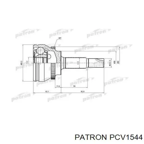PCV1544 Patron шрус наружный передний