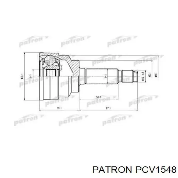 ШРУС наружный передний PCV1548 Patron