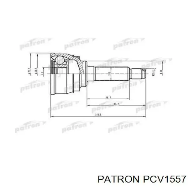 ШРУС наружный передний PCV1557 Patron