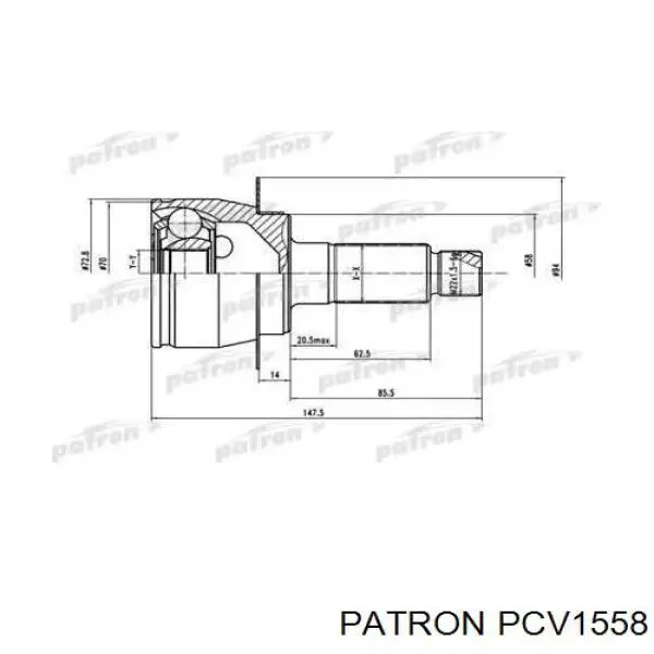 ШРУС наружный передний PCV1558 Patron