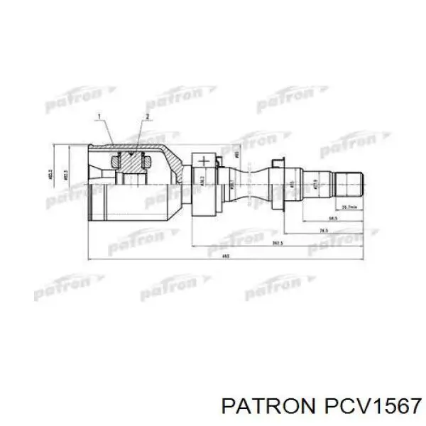 ШРУС внутренний передний правый 4203020020 Toyota