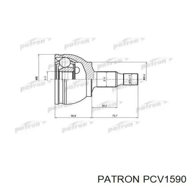 PCV1590 Patron шрус наружный передний