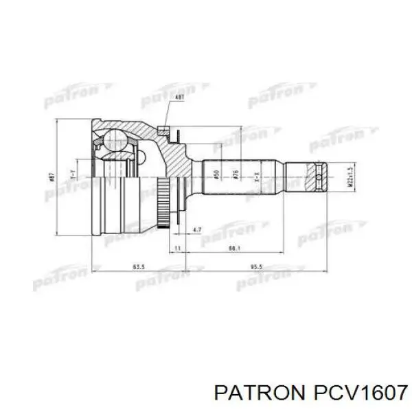 ШРУС наружный передний PCV1607 Patron