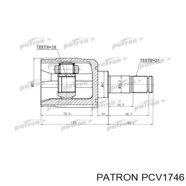 ШРУС внутренний передний правый Z87722R Zikmar