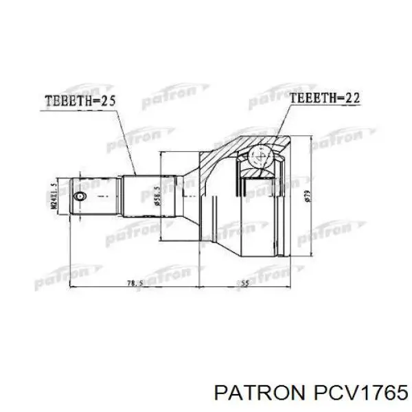 ШРУС наружный передний 3272TC Peugeot/Citroen