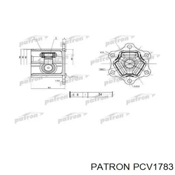 75410 Asam ШРУС внутренний, передний