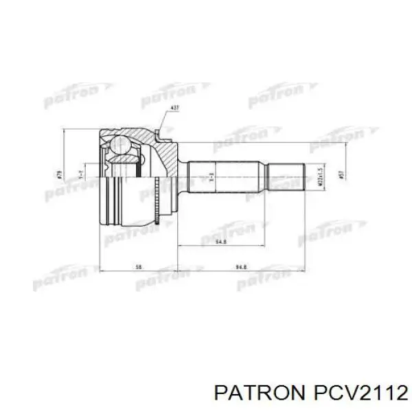 PCV2112 Patron шрус наружный передний