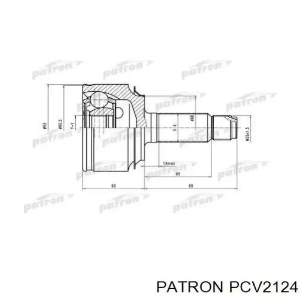 ШРУС наружный передний PCV2124 Patron