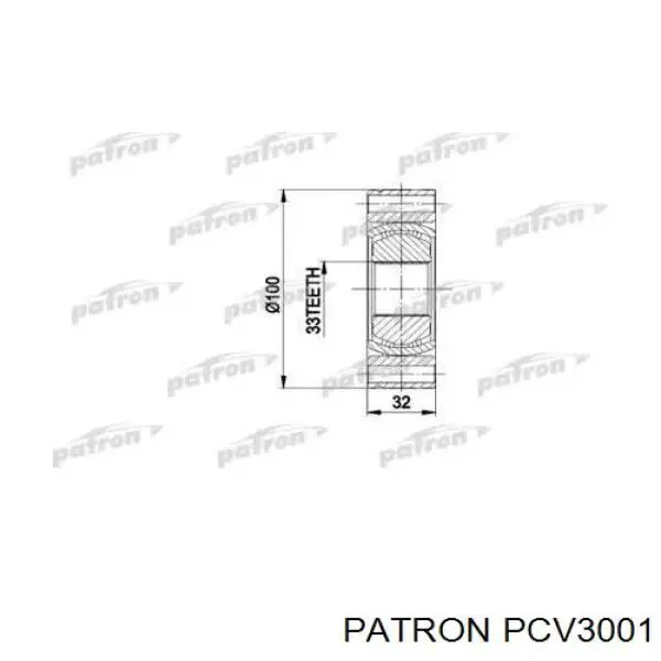 ШРУС внутренний передний PCV3001 Patron