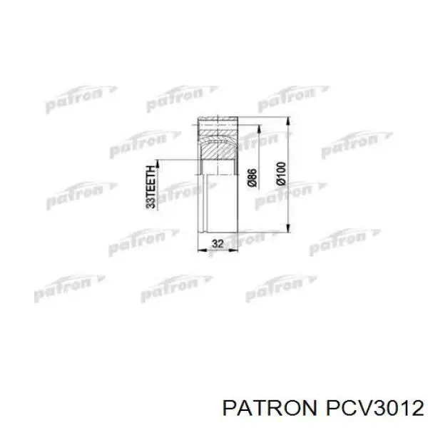 ШРУС внутренний передний INF101023 InA-For