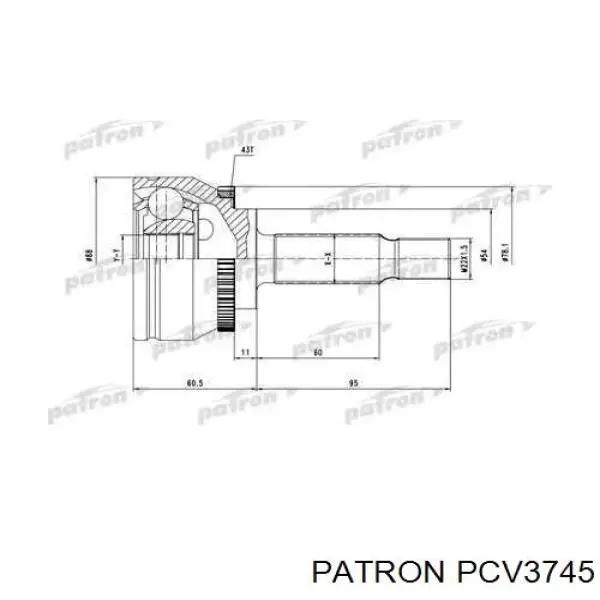 ШРУС наружный передний PCV3745 Patron