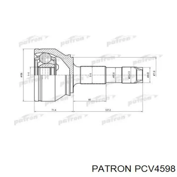 ШРУС наружный передний PCV4598 Patron