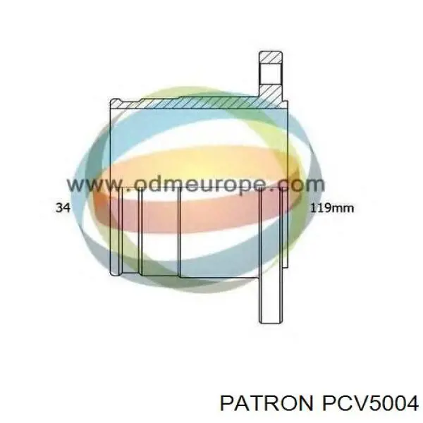 Шарнир угловых скоростей внутренний передний Patron PCV5004 цена, от 39.61 USD