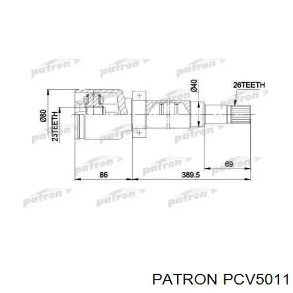 ШРУС наружный Ford 1361301